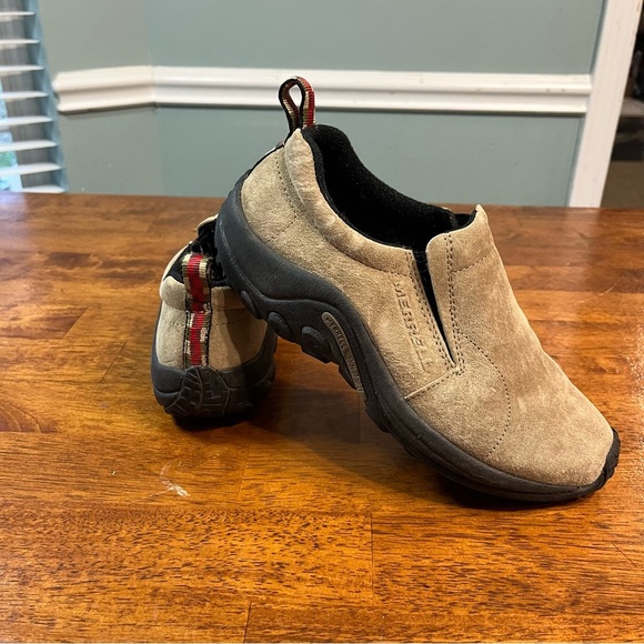 Merrell women’s Jungle Moc Taupe slip on shoes size 8 - Picture 1 of 12